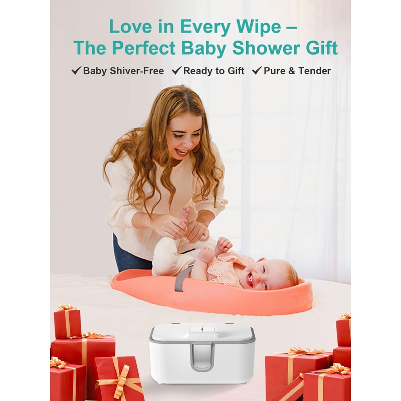 KOSTTE Baby Wipes Warmer, Larger Capacity Wipe Dispenser, Even Heating