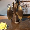 SXSZZXL Dragon Reading Statue Imitate Antique Bronze Dragon Resin Figurine