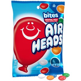 Airheads Candy Bites, Holiday Individually Wrapped Chewy Candy Bags, Christmas Stocking Stuffers for Adults & Kids, Assorted Fruit Flavors Naturally and Artificially Flavored, 3.8 Ounces (12-Pack)