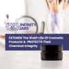 Infinity Jars 15 Ml (.5 fl oz) Cosmetic Style Black