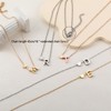 RWQIAN Women's Letter Chain with Heart Pendant Gold/Rose Gold/Silver Letters