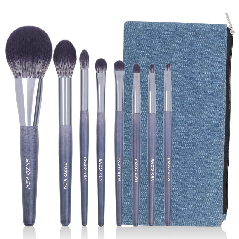 ENZO KEN Set de Brochas de Maquillaje de Pelo de