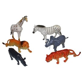 Idena 4329901 6 Zoo Animals in a Bag – 6 "