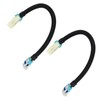 2PCS 12in Oxygen Sensor Wiring Harness Aging Resistant Black Replacement