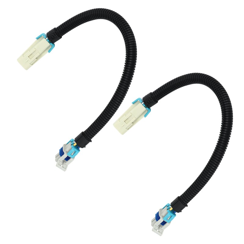 2PCS 12in Oxygen Sensor Wiring Harness Aging Resistant Black Replacement
