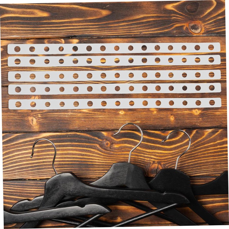 WHAMVOX Space-Saving Porous Plastic Clothes Rack 12pcs Hanger Strips Pant