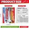Maitys 2 Pcs Side by Side Baseball Scorebook 11 x
