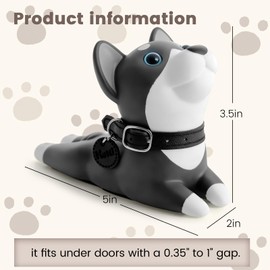 DomeStar Cute Dog Door Stopper, Shiba Inu Door Stop Decorative Animal Doorstop Wedge for Home and Office, Brown