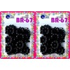 Tara Girls Self Hinge Multi Design Plastic Bow Hair Barrettes