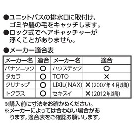 SANEI PH3960 Bath Drain Waste Catcher for Unit Bath, Fixed Lock, Diameter 4.0 inches (102 mm)