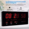 Reloj De Pared Digital Con Termómetro, Alarma Y Calendario