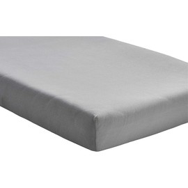Mini Cot Bed Sheets Fitted 40x95cm Approx | Space Saver Mattress Sheet | 4 Way Stretch Soft Bedsheet Hypoallergenic Elasticated Breathable Fitted Cot Sheets (Pack of 2, Grey)