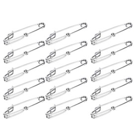 Fishing Clips, Pack of 15 Stainless Steel Tuna Clips Longline Branch Hangers Snap Fishing Tackle Connector Fishing Accessory Easy On Off Mountaineering Camping Supplies