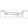 TRUSCO TKB-2-150 Screw Bit Set of 2 + 0.8 x
