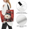 Feeuoai Christmas Tote Bags women Large shopping Bag Christmas snowman
