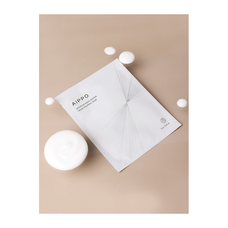 Advanced White Peptide Cream Wrapping Mask 10 sheets / 어드밴스드