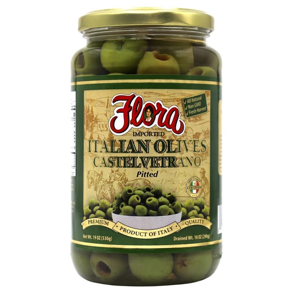 Castaveltrano Olives (Sicilian Olives) - 19 oz.
