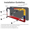2PCS Premium Vintage USA and Colombia Flag License Plate Frames,
