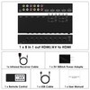 8-in-1 HDMI/AV Switch with Remote Control, 4K@60Hz 4:4:4, 4×HDMI &
