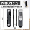Hebterrka Key Holder for Key Ring, Minimalist Pocket Key Ring,
