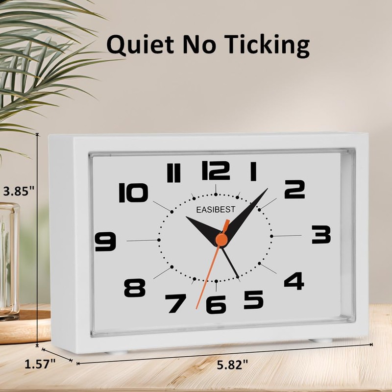 EASIBEST - Reloj despertador analógico para montaje en pared, color