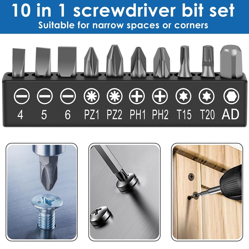 16Pcs Flexible Drill Bit Extension Kit Quick Release Soft Shaft