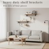 Closet Rod Support Bracket 12 Inch, Heavy Duty Wall Mount,