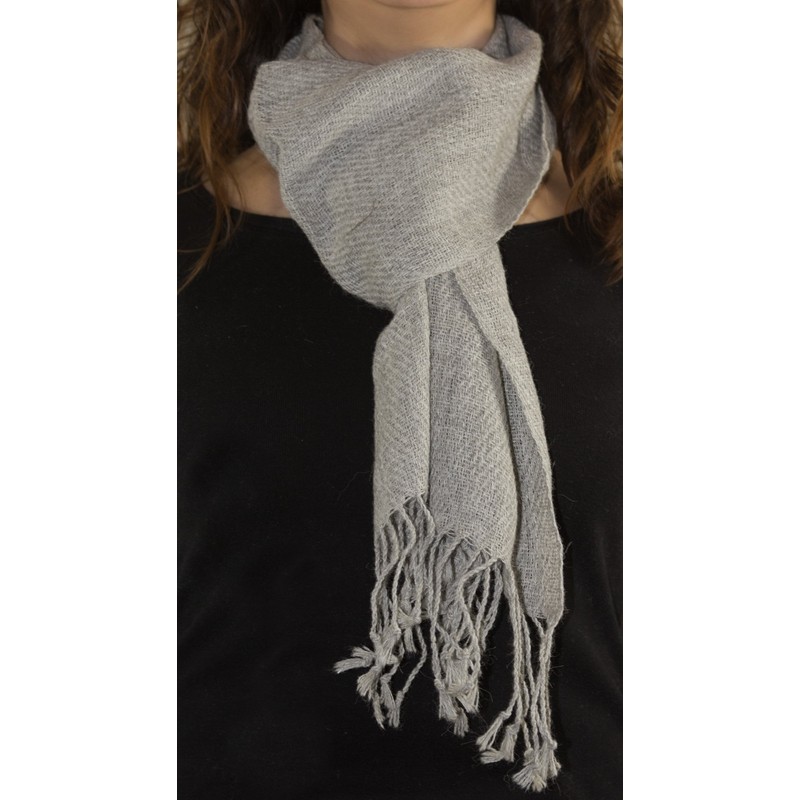 Alpaca Black Scarf, available in a range of natual wool