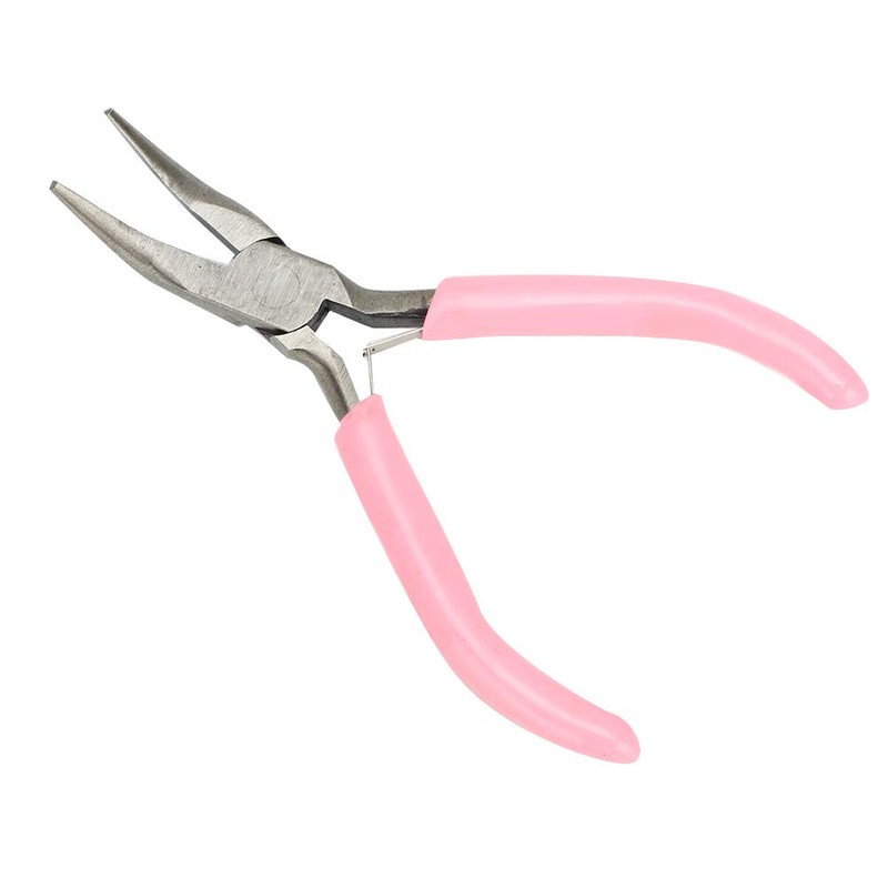 Pliers Set for Manual Work, Mini Pliers in Pink Metal