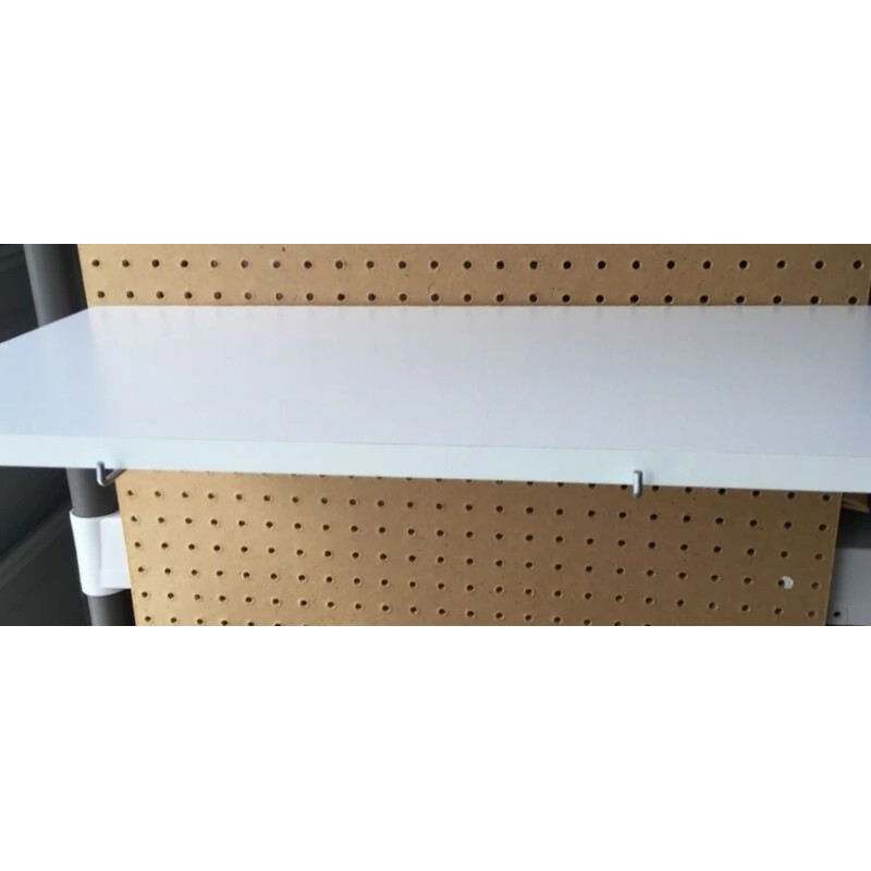 Hillman Brand (8 Pack) 12 Inch Metal Peg Hook Shelf