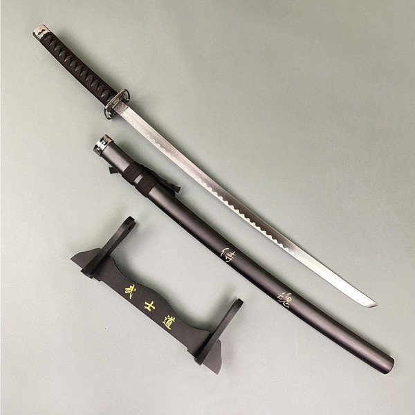 PS 40" Last Samurai Japanese Sword Katana Engraved Honor On Scabbard. for Collection. Gift, Outdoor Sword Swing Pratice Use (Courtesy, Compassion, Sincerity)