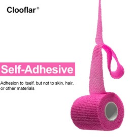 Clooflar Clooflar 16 Pack Self Adhesive Bandage Wrap, 2" X 5 Yards Mixed Colors Elastic Cohesive Bandage Wrap for Sports, First Aid Medical, Wrist, Ankle Sprains, Swelling and Vet Wrap,Grip Tape