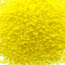 Miyuki Round Seed Bead Size 15/0 8.2g Opaque Yellow