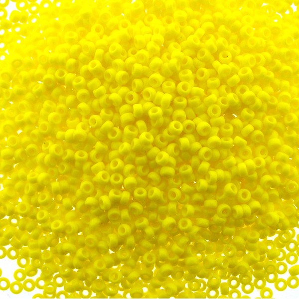 Miyuki Round Seed Bead Size 15/0 8.2g Opaque Yellow