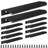 Malimali 10 Pack Black Kitchen Cupboard Handles Finger Edge Pulls