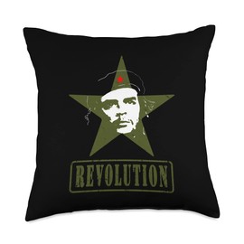 Che Guevara Shirt Rebel Cuban Shirt Guerrilla Revolution Throw Pillow