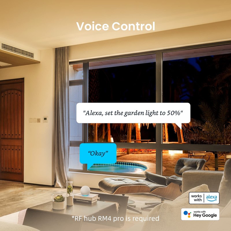 Outdoor Dimmer for Stript Lights, BestCon Light Dimmer with RF