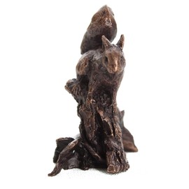Butler & Peach - Solid Bronze Miniature Red Squirrel