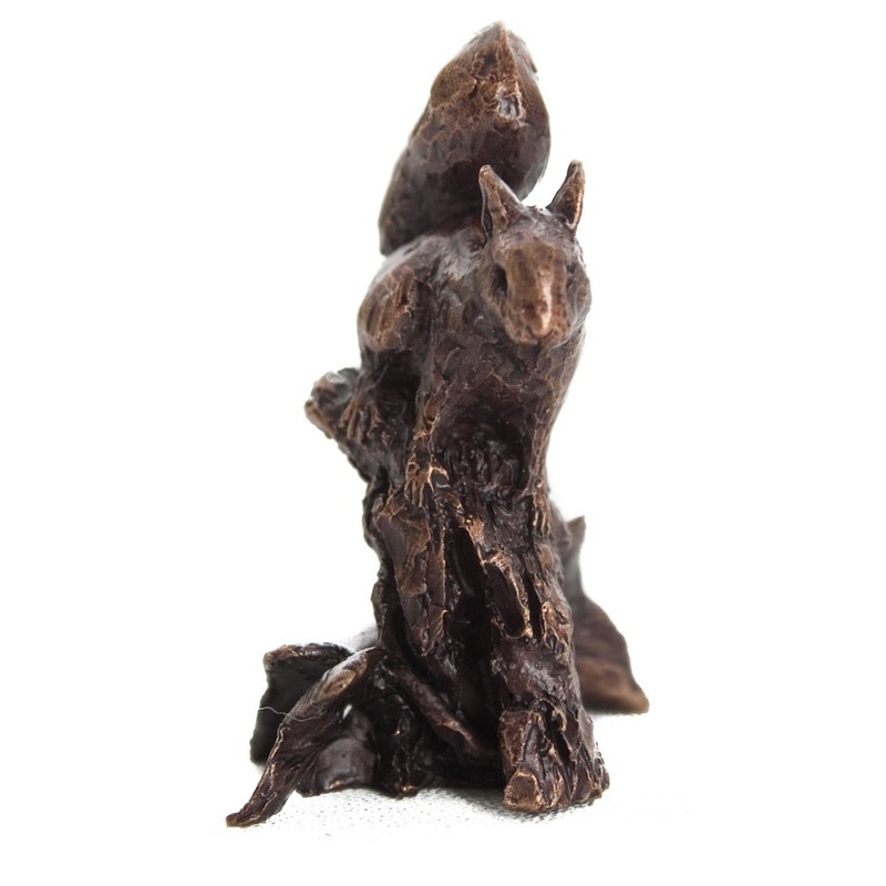 Butler & Peach - Solid Bronze Miniature Red Squirrel