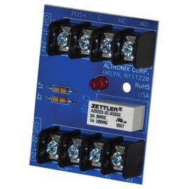 Altronix RBST Relay Module - 6VDC, 12VDC or 24VDC Operation, 30mA Current Draw, DPDT Contacts Rated @ 1 amp/120VAC or 2 amp/28VDC., Blue