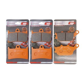 LE LEFOSSI Front Rear Carbon Fiber Brake Pads for Compatible with Yamaha MT-07 MT-09 MT-10 2014 2015 2016 2017 2018 FZ1 Fazer Naked 2006-2016 FZ-07 FZ-10 FA252F FA174R