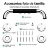 Shower Grab Bar 304 Stainless Steel Silicone Anti Slip Bathtub