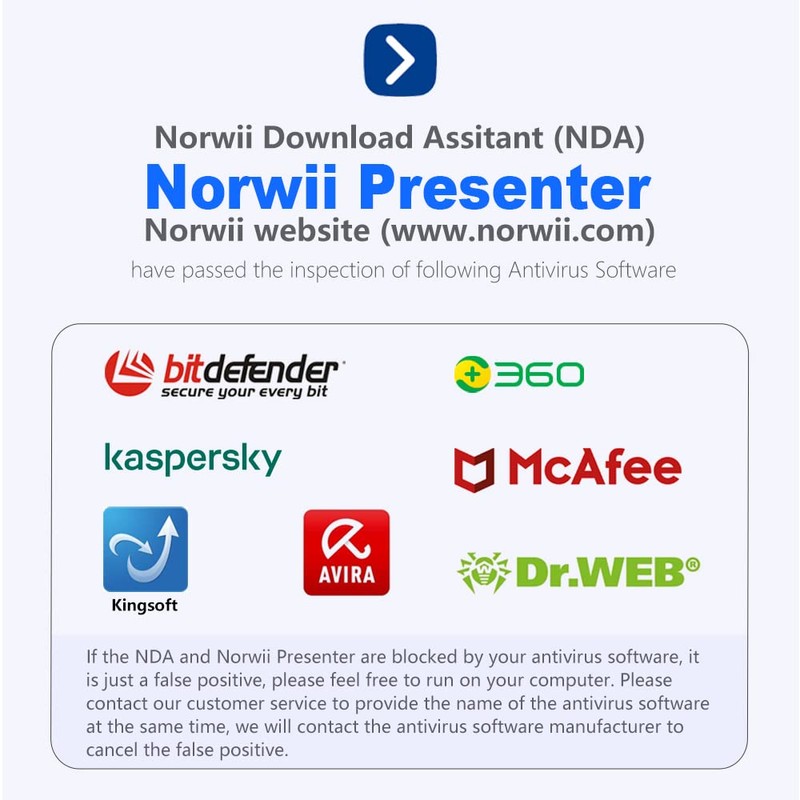 NORWII Wireless Presenter with 100 m, 2.4 GHz PowerPoint Remote