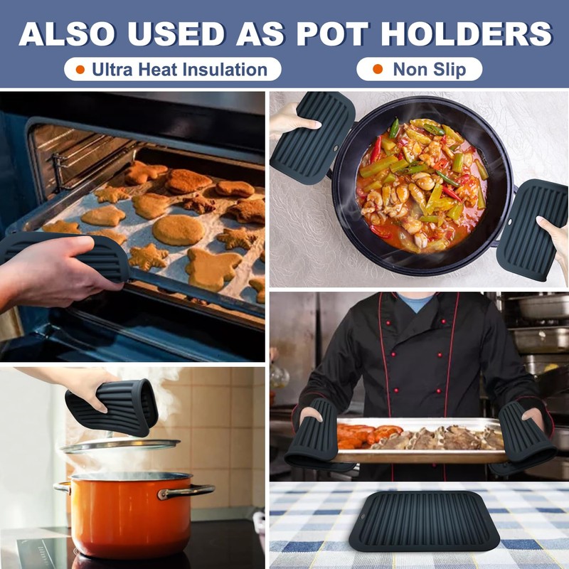 Walfos Silicone Trivets for Hot Pots and Pans - 446°F