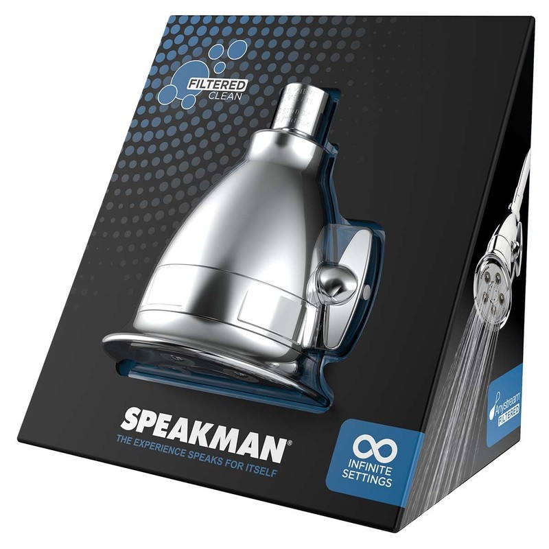 Anystream Filtered 3-Spray Polished Chrome Low Flow Shower Head 2.0-GPM