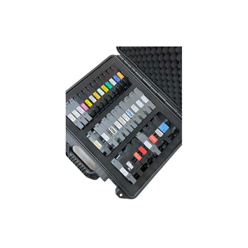 Protective Custom Label Tape Carrying Case for TZe P-Touch Tapes