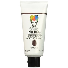 Ranger Dina Wakley Media Heavy Body Acrylic Paint, 2-Ounce, Umber