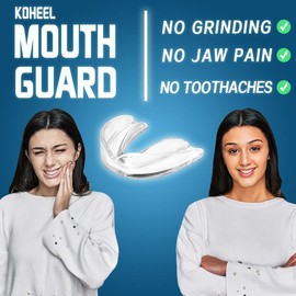 KOHEEL Teeth Grinding Splint for Night Teeth Grinding, Malleable Bite Splints, Stops Bruxism, Eliminates Teeth Grinding, Custom Fit Grinding Splint (4 Large Sizes)