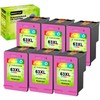 greencycle Remanufactured High Yield Ink Cartridge Replacement for HP 63