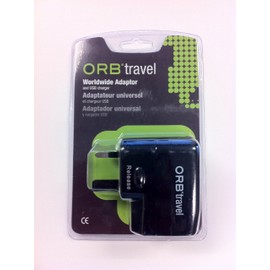 ORB Travel Universal Travel Adapters with USB Port